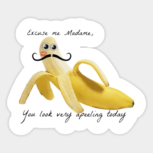 Excuse me madame Sticker by kelkool